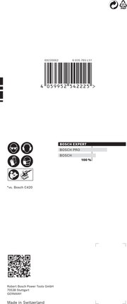 <!-- language missing --> BoschEXPERT C470 砂紙 80 x 133 毫米 320 克 10 片裝